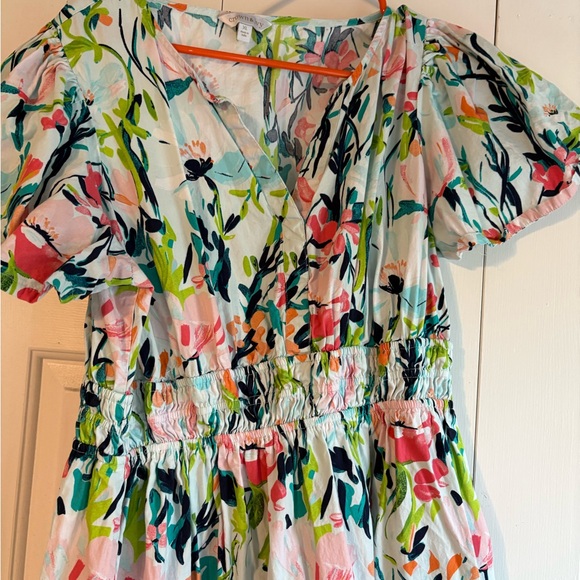 Crown & Ivy Floral women’s Dress - Pink and Green - Picture 3 of 6